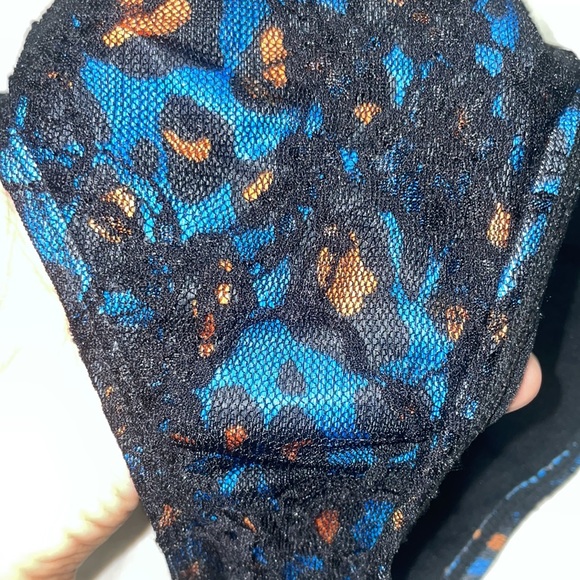 Sinful by affliction orange & blue with black lace tie gemstone - Picture 6 of 8